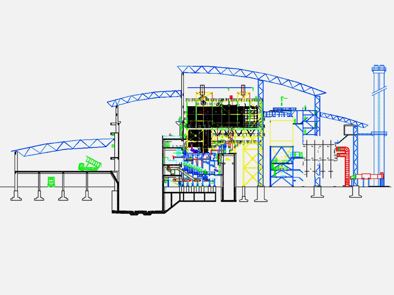 Domestic refuse incinerator